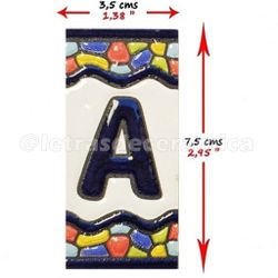 Letras y Números modelo "COLORES" - 7,5cm. (3")