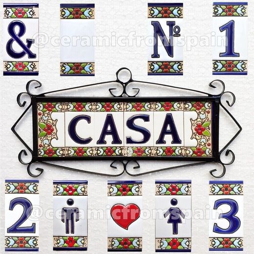 Letras y Números modelo "FLORES" - 7,5cm. (3")