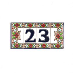 Letras y Números modelo "FLORES" - 7,5cm. (3")