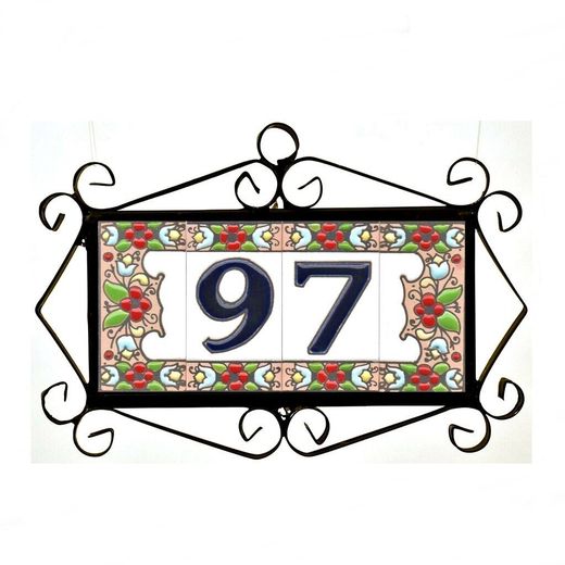 Letras y Números modelo "FLORES" - 7,5cm. (3")