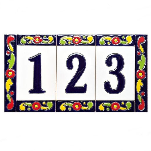 Letras y Números modelo "FLORES-G" - 15cm. (6")