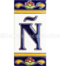 Letras y Números modelo "FlorMRB" - 11cm. (2.1")