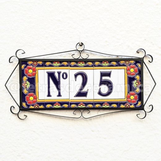 Letras y Números modelo "FlorMRB" - 11cm. (2.1")