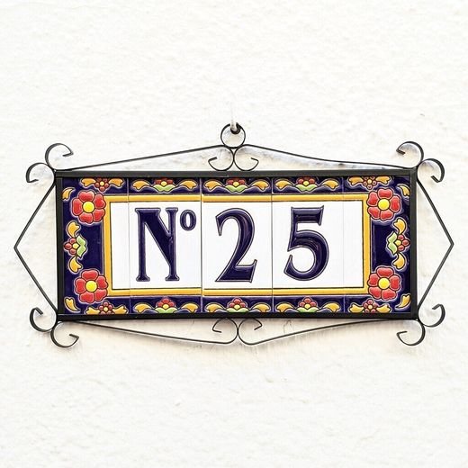 Letras y Números modelo "FlorMRB" - 11cm. (2.1")