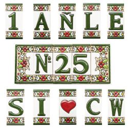 Letras y Números modelo "JARDIN" - 7,5cm. (3")