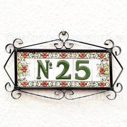 Letras y Números modelo "JARDIN" - 7,5cm. (3")