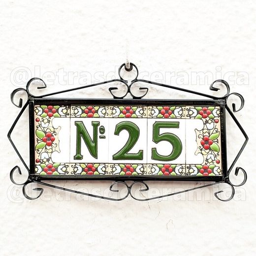 Letras y Números modelo "JARDIN" - 7,5cm. (3")