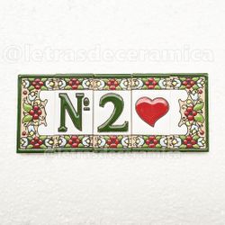 Letras y Números modelo "JARDIN" - 7,5cm. (3")