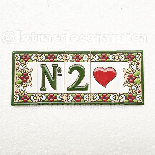 Letras y Números modelo "JARDIN" - 7,5cm. (3")