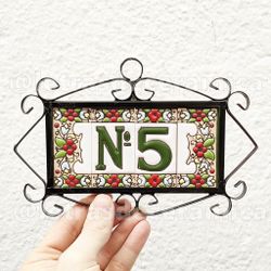 Letras y Números modelo "JARDIN" - 7,5cm. (3")