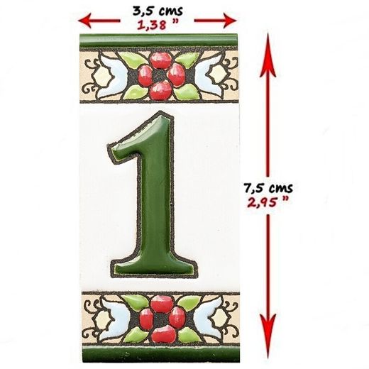 Letras y Números modelo "JARDIN" - 7,5cm. (3")