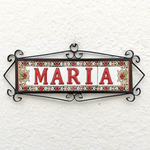 Letras y Números modelo "JARDIN-Rojo" - 7,5cm. (3")
