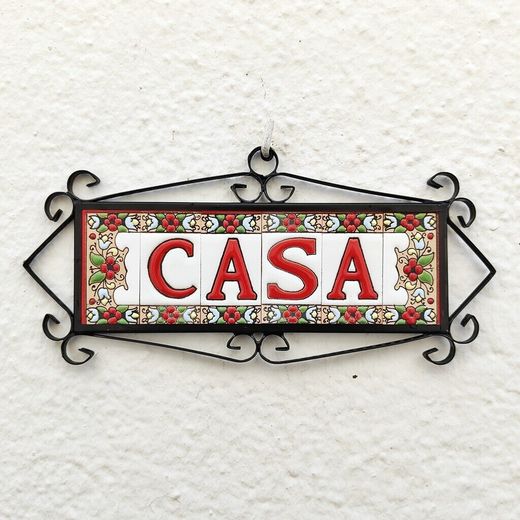 Letras y Números modelo "JARDIN-Rojo" - 7,5cm. (3")
