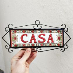 Letras y Números modelo "JARDIN-Rojo" - 7,5cm. (3")