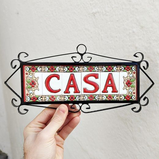 Letras y Números modelo "JARDIN-Rojo" - 7,5cm. (3")