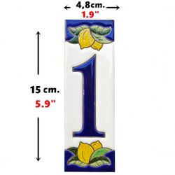 Letras y Números modelo "LIMONCELLO" - 15cm. (6")