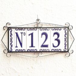 Letras y Números modelo "MAR-AZUL" - 11cm. (2.1")