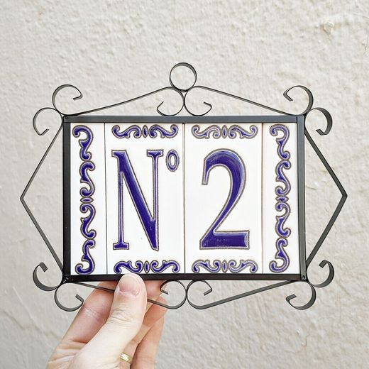 Letras y Números modelo "MAR-AZUL" - 11cm. (2.1")