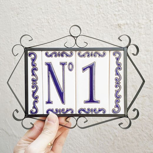 Letras y Números modelo "MAR-AZUL" - 11cm. (2.1")