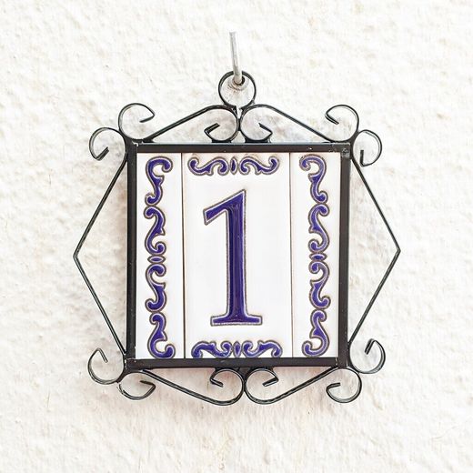 Letras y Números modelo "MAR-AZUL" - 11cm. (2.1")
