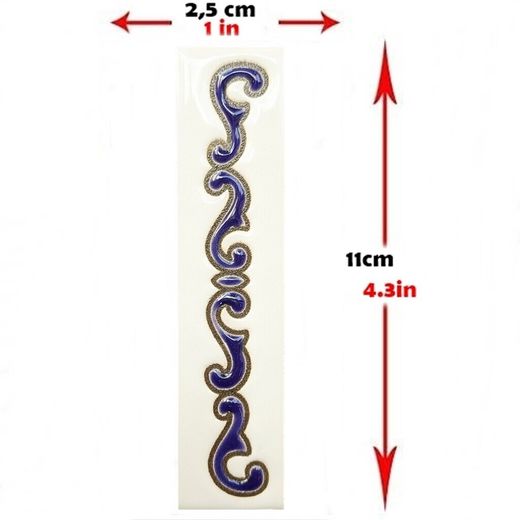 Letras y Números modelo "MAR-AZUL" - 11cm. (2.1")