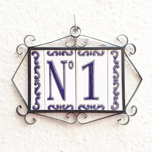 Letras y Números modelo "MAR-AZUL" - 11cm. (2.1")