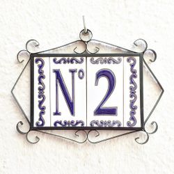 Letras y Números modelo "MAR-AZUL" - 11cm. (2.1")