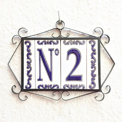 Letras y Números modelo "MAR-AZUL" - 11cm. (2.1")
