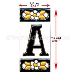 Letras y Números modelo "NEGRAS" - 7,5cm. (3")