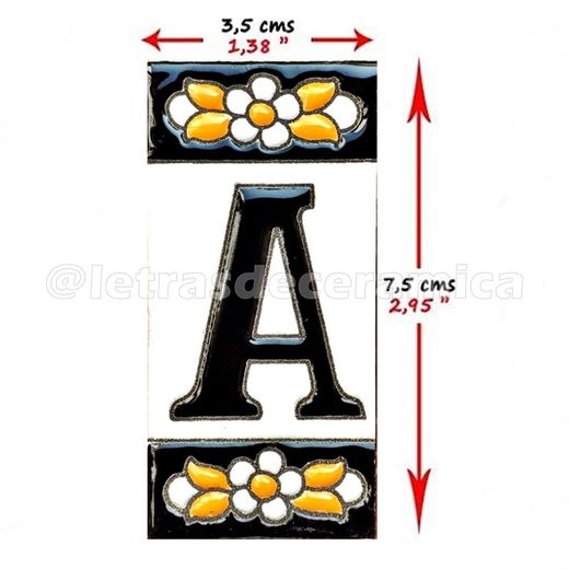 Letras y Números modelo "NEGRAS" - 7,5cm. (3")