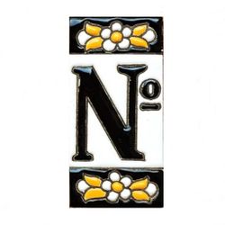 Letras y Números modelo "NEGRAS" - 7,5cm. (3")