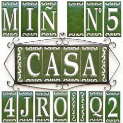 Letras y Números modelo "OLIVO" - 11cm. (2.1")