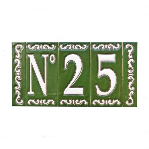 Letras y Números modelo "OLIVO" - 11cm. (2.1")