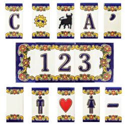 Letras y Números modelo "PRIMAVERA" - 7,5cm. (3")