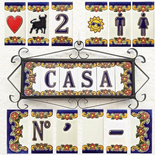 Letras y Números modelo "PRIMAVERA" - 7,5cm. (3")