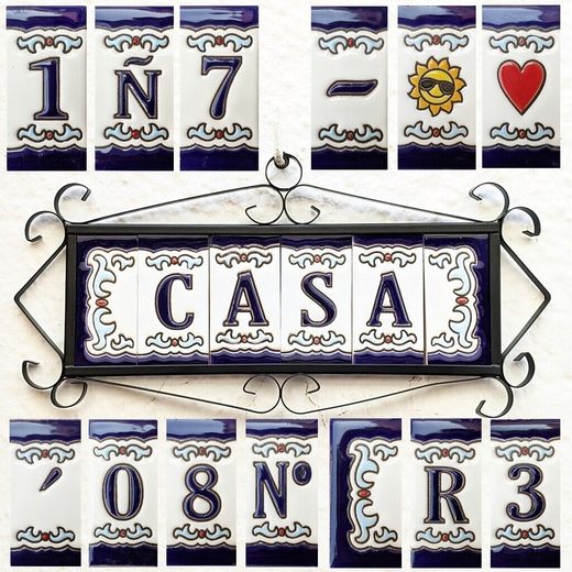 Letras y Números modelo "RenacAz" - 7,5cm. (3")