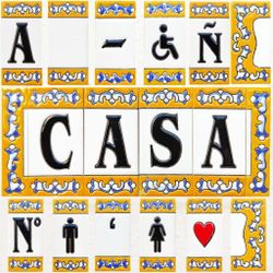 Letras y Números modelo "RENACIMIENTO" - 11cm. (2.1")