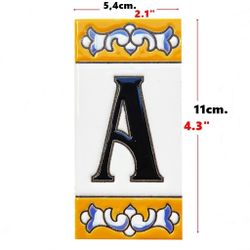 Letras y Números modelo "RENACIMIENTO" - 11cm. (2.1")