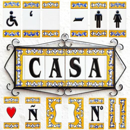 Letras y Números modelo "RENACIMIENTO" - 11cm. (2.1")