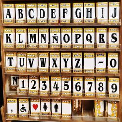 Letras y Números modelo "RENACIMIENTO" - 11cm. (2.1")