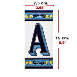 Letras y Números modelo "RENACIMIENTO-GAz" - 15cm. (6")