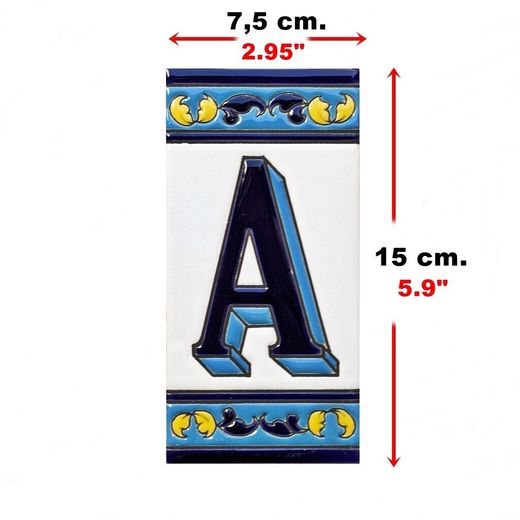 Letras y Números modelo "RENACIMIENTO-GAz" - 15cm. (6")