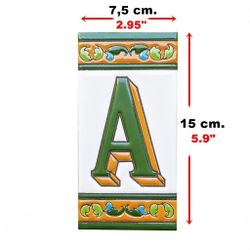 Letras y Números modelo "RENACIMIENTO-GV" - 15cm. (6")