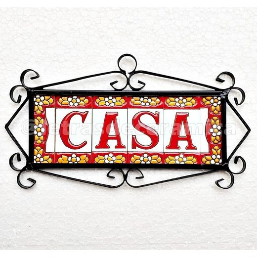 Letras y Números modelo "ROJAS" - 7,5cm. (3")