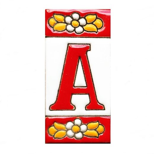 Letras y Números modelo "ROJAS" - 7,5cm. (3")