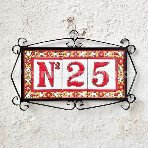Letras y Números modelo "ROJAS-M1" - 11cm. (2.1")