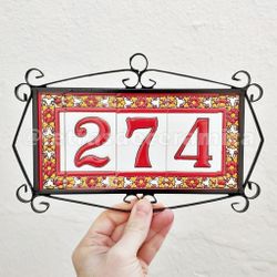 Letras y Números modelo "ROJAS-M1" - 11cm. (2.1")