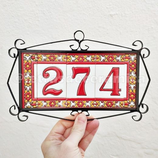 Letras y Números modelo "ROJAS-M1" - 11cm. (2.1")