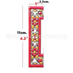 Letras y Números modelo "ROJAS-M1" - 11cm. (2.1")
