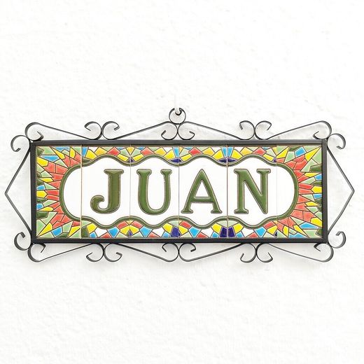 Letras y Números modelo "RONDA-MVerde" - 11cm. (2.1")